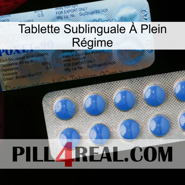 Tablette Sublinguale À Plein Régime 40